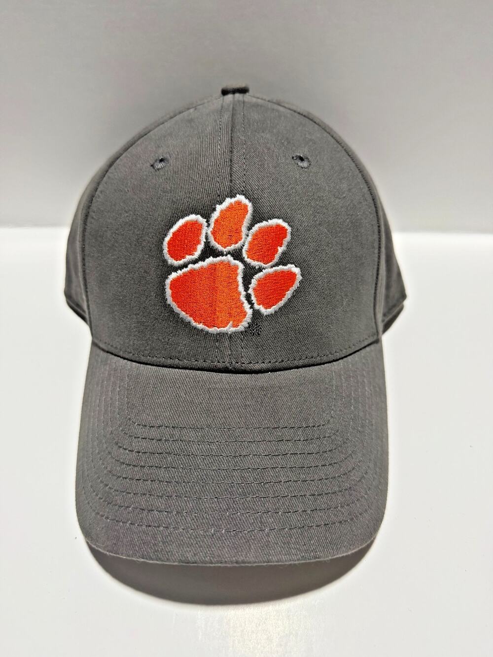 Clemson Tigers Hat Grey Adjustable Fan Favorite